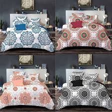 For a bit more vibrant, why not go for one of our orange, yellow, red, ochre, teal, blue, purple or green duvet covers. Bohemia Bedding Sets Elephant Geometric Mandala Red Blue Black White Duvet Covers With Pillowcases Adult Single Queen King 80089 Bedding Sets Aliexpress
