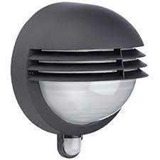 Lighthub 10w Led Oval Outdoor Wall Mounted Pir Sensor Bulkhead Light Fixture With Black Trim Perfec Outdoor Wall Lighting Modern Outdoor Lighting Wall Lights