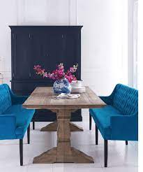 Delve into our range of dining chairs and benches at oldrids & downtown, with free delivery and interest free credit on qualifying orders. Boho Co Home Upholstered Dining Sofa Bench High Arms Velvet