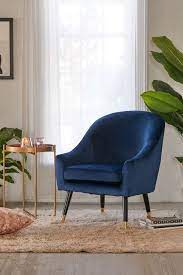 Velma Velvet Arm Chair Comfy Chairs Velvet Armchair Living Room Chairs