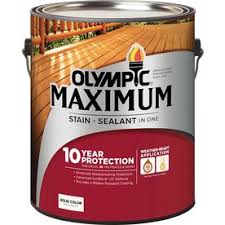 Olympic Maximum Tintable White And Base 1 Solid Exterior Stain And Sealer Gallon Lowes Com Exterior Stain Olympic Deck Stain Staining Deck
