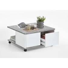 Modifier son mot de passe. Table Basse A Roulettes Gris Beton Blanc Brillant Groove Table Basse Pas Cher