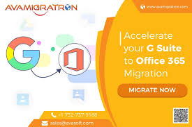 G Suite To Office 365 Migration Avasoft Avamigratron Gsuite Office365 Migration Office 365 Migrations Office