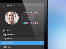 resume app ui by pasquale vitiello on