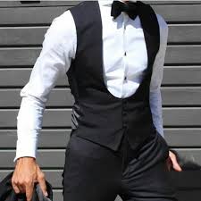Black And Gold Mens Wedding Suit Absolutel Bespoke Black U Waistcoat Mens Formal Wear Suits Clothing Designer Suits For Men