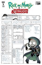 Rick And Morty Vs Dungeons Dragons 1 Variant Cover B By Troy Little Rick And Morty Rick And Morty Poster Rick And Morty Characters