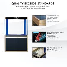 If your fish tank is located in a very warm area, you may need a chiller to keep the water temperature at the right level. Aquadream 100 Gallon Black Gold Fish Tank Aquarium Ad 1060 Abk Mancave King