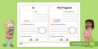 12 416 85 00 12 416 85 02 wydawnictwo@wkb.krakow.pl. Ja I Moj Przyjaciel Karta Pracy Na Dzien Przyjaciela