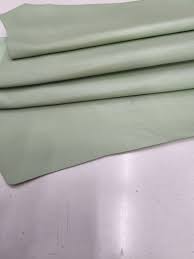 Genuine Sheep Nappa, Lambskin Nappa Leather Hide for Crafts Col. Mint,  Thick. 0,9mm 2 1/2oz