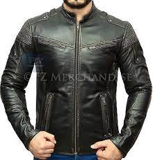 Mens Vintage Motorcycle Distressed Harle Leather Jacket Biker Soa Highway Ebay Distressed Leather Jacket Leather Jacket Jackets Men Fashion