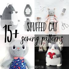 Pin the two pieces together after aligning the points and edges. 15 Stuffed Cat Sewing Patterns Swoodson Says