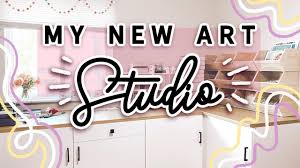 Art room tour art crafts squishies pt 2. My New Art Studio Huge Announcements Youtube