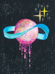 Just A Very Small Planet Planet Painting Planet Drawing Planets Art