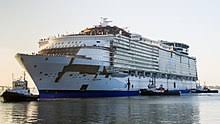 The white ship is the allure of the seas, the largest cruise ship in the world. Harmony Of The Seas Wikipedia