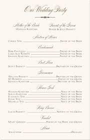 Wedding Program Designs Examples Wedding Party Wedding Ceremony Programs Template Wedding Program Template Free Printable Wedding Programs