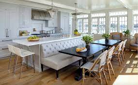 25 Absolutely Gorgeous Transitional Style Kitchen Ideas Kitchen Island Dining Table Transitional Style Kitchen Kitchen Design