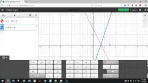 How To Find The Point Of Intersection Using Desmos Youtube