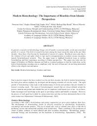 Biomax scientific sdn bhd 12, jalan temenggong taman desawira 42500 telok p. Pdf Modern Biotechnology The Importance Of Bioethics From Islamic Perspectives