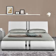 lit design blanc musty 140x190 cm lestendances fr lit design tete de lit design lit
