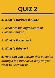 Ask questions and get answers from people sharing their experience with risk. F B Quiz Q A S Free Online Training The Waiter S Academy