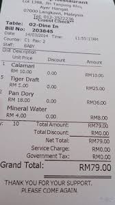 Missing water bill payments could eventually hurt your credit. The Damage Include 2 Mineral Water 5 Beers And Calamari Ring Picture Of Scarborough Fish Chips Tanjung Rhu Ayer Hangat Tripadvisor
