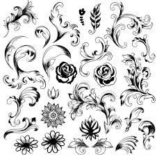 Seamless ornate floral pattern vector background. Ornate Floral Elements Design Vectors Free Download