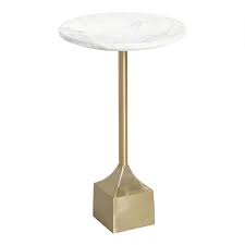 Top quality for your home. Marble And Gold Metal Norah Accent Table World Market