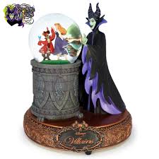Maleficent (film) the untold story of disney's most iconic villain from the 1959 classic sleeping maleficent realizes that aurora may hold the key to peace in the land and is forced to take drastic. Disney Shopping Disney Villains Sleeping Beauty Rotating Musical Snow Globe Statue Maleficent Princess Aurora Experiencethemistress Com