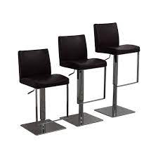 Our stools comes in an array of heights, styles and finishes. 74 Off Modani Modani Bellagio Brown Leather Adjustable Bar Stools Chairs
