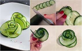 Rosen Aus Gurken Selber Machen Anleitung Kindergeburtstag Rezepte Gemuse Tiere Vatertag Fruhstuck