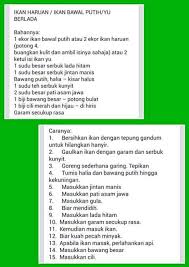 Banyak orang yang mengira bahwa itu adalah belut ketika melihat sidat, padahal kedua nya berbeda. Ikan Haruan Bawal Putih Yu Goreng Berlada Confinement Food Menu Food