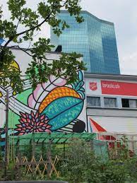 vorne der garten in der mitte die heilsarmee und dahinter der bankenturm frau gerolds garten gerolds garten garten