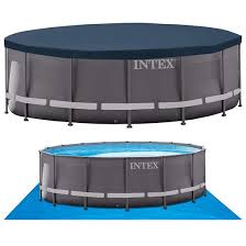 Piscine Tubulaire Ronde Intex Ultra Frame Detachable Avec Epurateur De Sable 549x132 Cm 26336 Brycus
