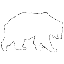 Push pack to pdf button and download pdf coloring book for free. Grizzly Bear Outline Bear Coloring Sheet At Coloring Buddy