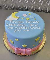 Gender Reveal Cake Twinkle Twinkle Gender Reveal Cake Baby Gender Reveal Party Cupcake Cakes