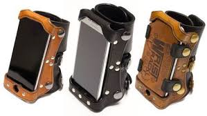 So You Would Like To Wear Your Smartphone On Your Wrist The Wrist Rack Has You Covered It Keeps Your Pho Leather Bracers Wearable Smartphone Leather Projects