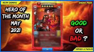 The atlantis summon features two legendary season 2 heroes and two previously released heroes of the month. Review Grading Hero Of The Month Yang Mai Empires Puzzles Sneak Peek Youtube