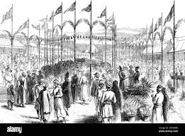 Pavilion of india Black and White Stock ...