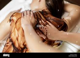 Hot chocolate massage Stock Photo - Alamy