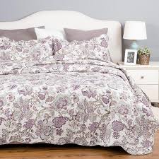Shop embroidery floral pattern bedding at horchow, and browse our fantastic selection of luxury home furnishings, elegant decor, gifts & more. White 2 3 Piece Floral Pattern Quilt Bedspread Coverlet Set Decorzee