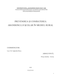 Abandonul şcolar este o problema majoră care are încă serioase consecinţe sociale. Https Pdfcoffee Com Download Adelina Licenta Finala Pdf Free Html