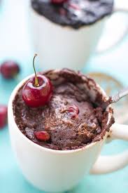 Chocolate Cherry Mug Cake Easy Mug Cake Mug Recipes Chocolate Mug Cakes