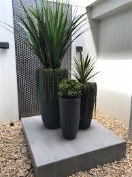 Big Concrete Planters Modern Outdoor Pots Unique Balcony Garden Decoration And Easy Diy Ideas Potted Plants Outdoor Landscaping Entrance Outdoor Pots