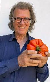 800 grammes, one tomato! From my own garden. I love them…