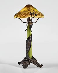 Emile Galle Table Lamp Art Glass Table Lamp Table Lamp Lamp