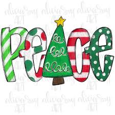 Christmas Sublimation Design Hand Drawn Christmas Png Digital Download Digital Art Peace Christmas Tree In 2020 Christmas Drawing Christmas Doodles Christmas Lettering