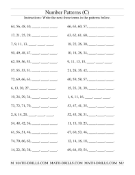 The Growing And Shrinking Number Patterns C Math Worksheet In 2020 Number Patterns Worksheets Math Patterns Grade 6 Math Worksheets