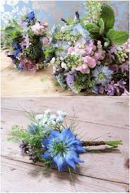 Hydrangea, hyacinths, iris, delphinium the beautiful columbine flower with its long, distinctive spurs can be arranged in a bouquet, or used in floral arrangements in the church or reception area. Blue Wedding Flowers With Campbell S Flowers Boho Weddings Blue Wedding Flowers Purple Wedding Flowers June Wedding Flowers