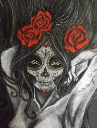 Check spelling or type a new query. Tete De Mort Mexicaine Femme Drawing By Emy Artmajeur