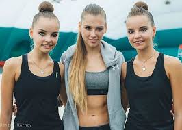 Touch device users, explore by touch or with swipe gestures. Arina Averina Alexandra Soldatova Dina Averina Summer Training 2018 Photo By Dmitri Kornev Gymnastik Sportler Alexandra Soldatova